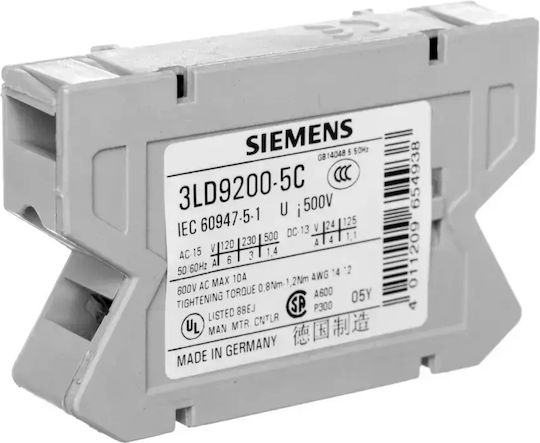 Siemens Спомагателен Контакт Индустриален Тип 3LD9200-5C
