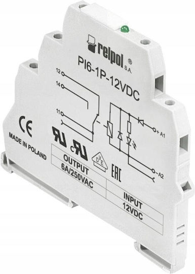 Интерфейсно Реле 1п 6а 24в Ац Дц Pi6-1p-24vac/dc 805703