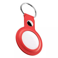 Keybudz Airtag Keyring – Δερμάτινη Προστατευτική Θήκη Airtag Συσκευασία 2 Τεμ Κόκκινο