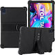 4KOM L Armor Case Tcl Tab 10 Gen 2 8496g 10.36 10.4 Стойка Защитен Калъф Черен
