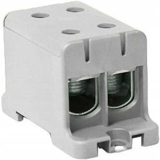 Elektro-plast Wlz35 Branching Block 2x240 S 2x1 Pole Al Cu Cables 35-240mm² Grey Rail Mount Flat Surface