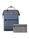Cabaia Paris Adventurer Medium Blue Backpack