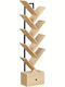 Beige Bookcase 34x20x135cm
