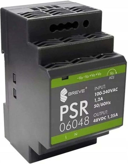 SilentiumPC DIN-Schienen-Stromversorgung mit Ausgang 230V und Leistung 60W 1,25A