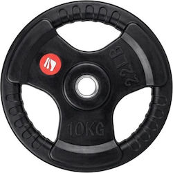 inSPORTline Δίσκος Λαστιχένιος 1 x 10kg Φ30mm με Λαβές