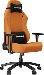Anda Seat Luna Large Fabric Gaming Chair with Adjustable Arms Orange