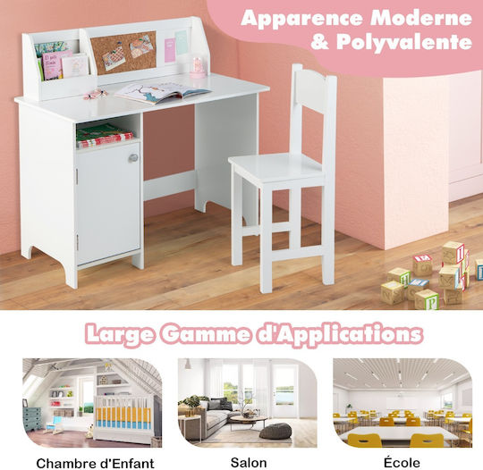 Παιδικό Γραφείο Λευκό 90x45x85.5cm Παιδικό Γραφείο Λευκό 90x45x85.5cm
