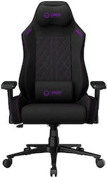 Lorgar Advanced CHA41 Stoff Gaming Stuhl mit Verstellbaren Armlehnen Schwarz / Lila