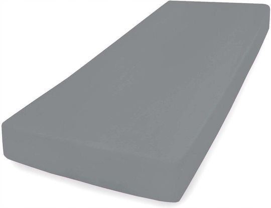 Matex Σεντόνι Υπέρδιπλο με Λάστιχο 160x190εκ. Γκρι