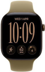 Apple Watch Series 12 42mm Dark Bronze Aluminium with Olive Sport Band