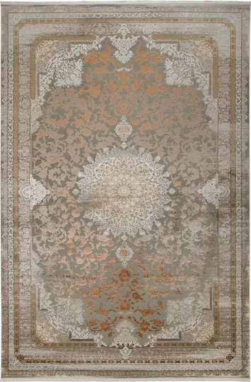 Biokarpet Wohnzimmer Teppich Arcadia 7103a Crem Braun 80x150