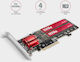Axagon Pcem2-nd Pci-e 16x M.2 Ssd Nvme