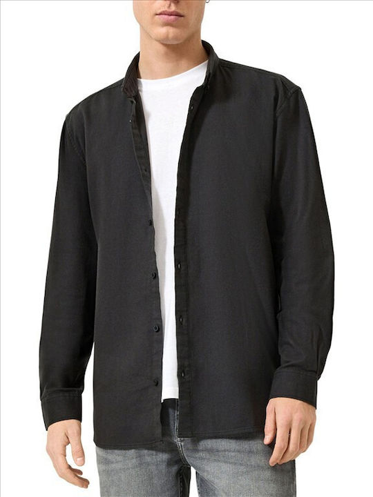 Long Sleeve Grey Flannel Shirt
