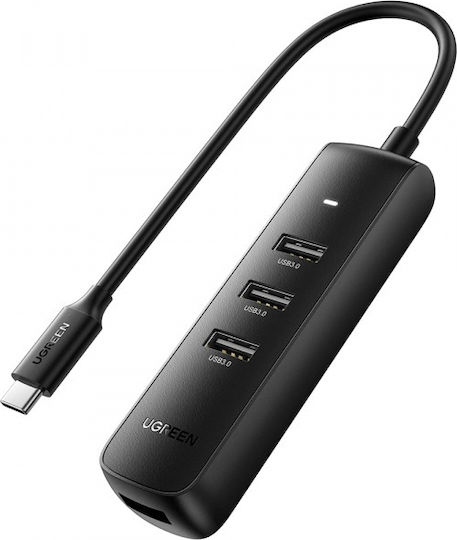Hub USB-C Ugreen CM416 10916 4 x USB-A 3.0 Negru