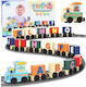 Lean Toys Τουβλάκια Train Letters & Numbers για 3+ Ετών 16τμχ