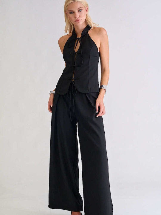 Decoro Women's Black Set with Trousers