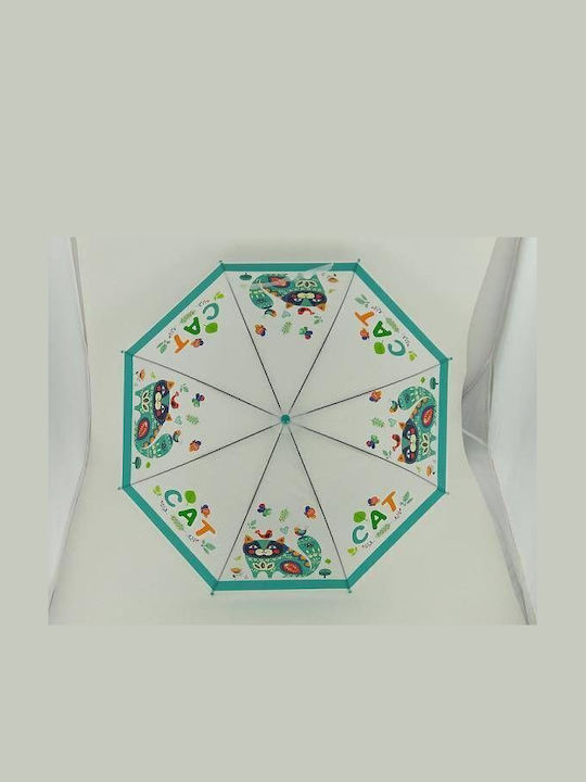 Adar Kids Umbrella Curved Handle Auto-Open Transparent