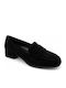 Suede Women's Moccasins In Black Color