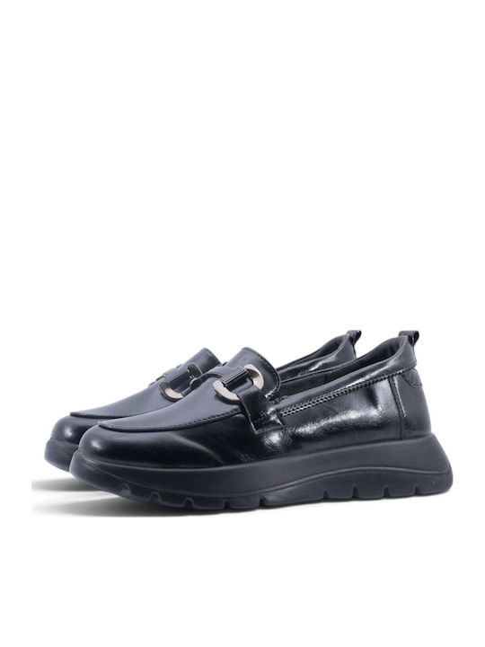 Mocasini Dama Loafers Negru Culoare Full Face
