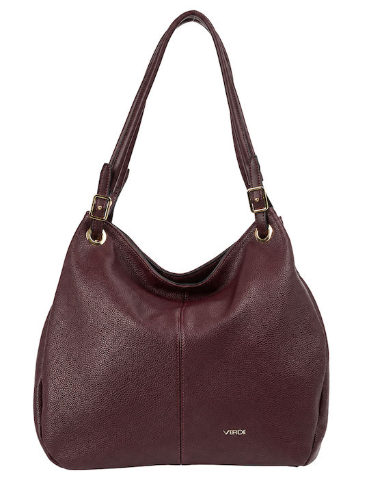 Verde Geantă de umăr burgundy