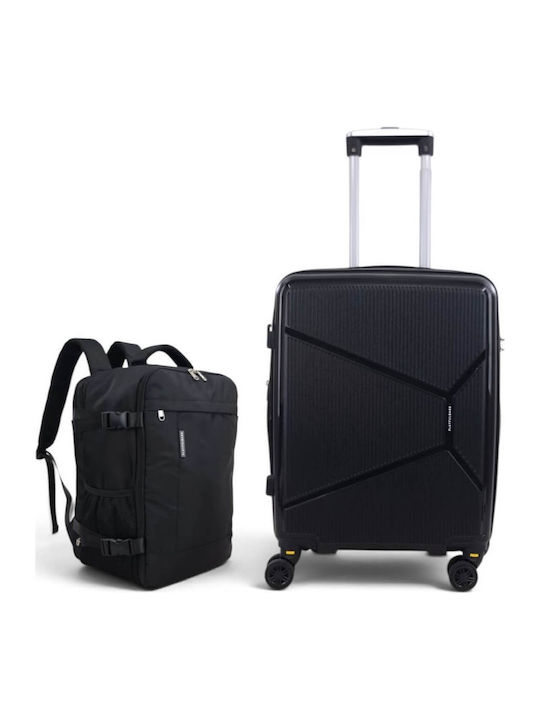 Playful Bags Hard Black Suitcases
