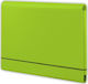 File Folder with Rubber Band and Flaps for A4 Paper Green