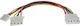 InLine 4-Pin Molex / 4-Pin Floppy - 4-Pin Molex / 4-Pin Floppy Cable 0.13m Multicolour 29658