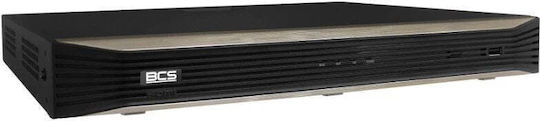BCS BCS-P-NVR1602-A-4K-16P(5) NVR Устройство за запис с 16 канала и 4K резолюция