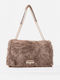 Fur Women's Shoulder Bag Beige
