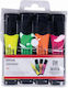 Office Products Highlighters Mixed Colors Set 4pcs