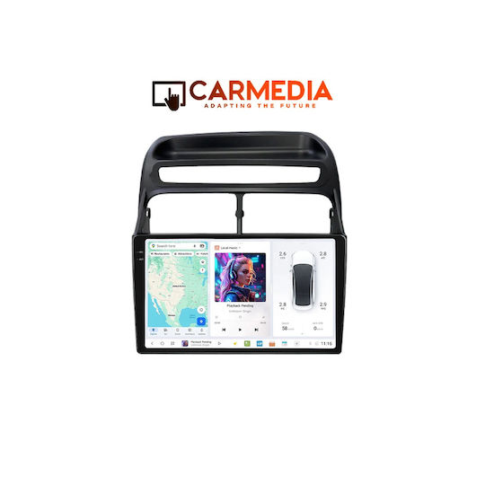 Carmedia Автомобилен Аудио Система За Fiat Linea 2007-2011 Bluetooth USB WiFi GPS Apple CarPlay Android Auto С Touch Screen 9.5"