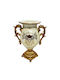 Decorative Polyresin White Vase 21x14xH28.5cm