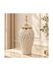 Keskor Decorative Vase Ceramic White 17x17xH44cm