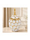 Keskor Decorative Vase Ceramic White 16x16xH29cm