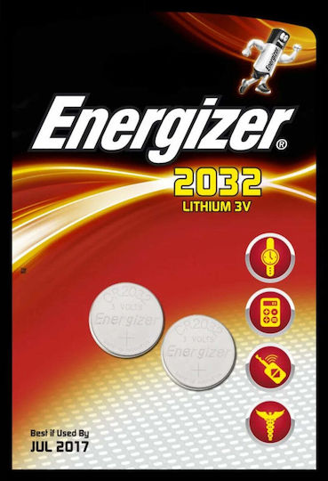 Energizer Energizer Lithium Uhrenbatterien CR2032 2 Stück