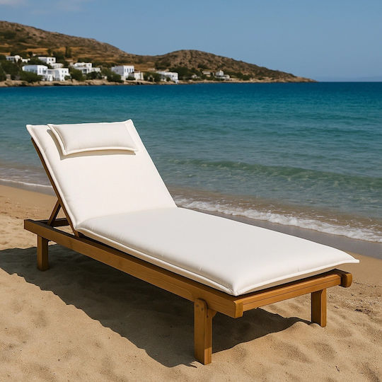 Showood Pernă Pentru Pat De Soare Cu Spătar 60x200cm