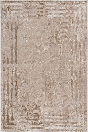 Beauty Home 9257 Rechteckiger Beigen Wohnzimmer Teppich 160x230cm