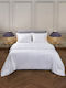 Aigaion Super-Double Bed Sheet Set With 2 Pillowcases With Rubber Hugger 160x200+40cm Blue 3 Pieces