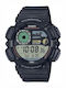 Casio Ceas Digital de Bărbați cu Baterie cu Curea din Cauciuc Negru