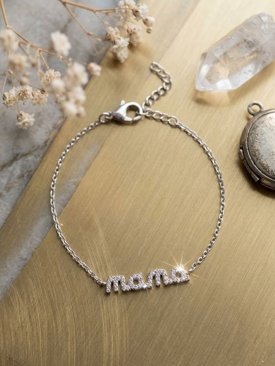 Women's Silver Bracelet with Zircon