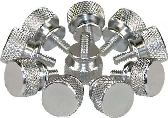 Inline Șuruburi de Fixare pentru Carcasă de Calculator Quick 12mm Argintii 10 Bucăți 77770