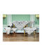 Liolios Home Linen Runner with Embroidery Set 3 Pieces Cream 40x145cm