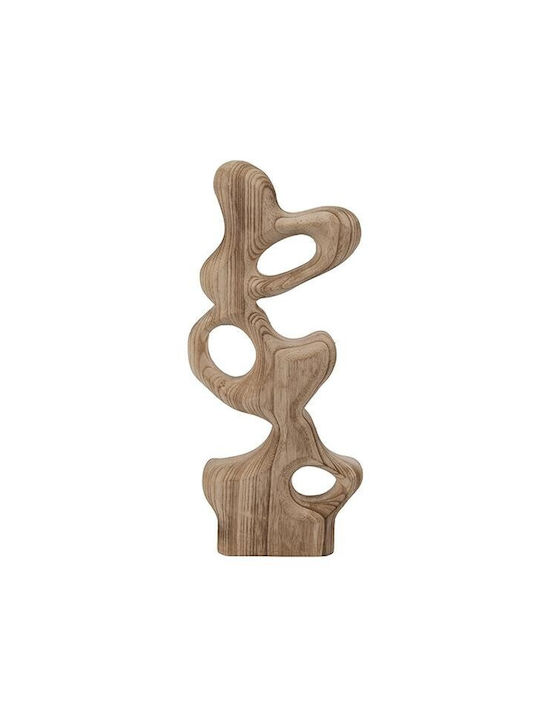 Abstract Wooden Natural Sculpture 16.5x5x37cm P...