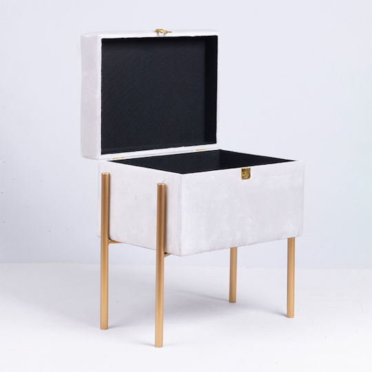 Hölzernes Dekorative Koffer 36x26x43cm Weiß