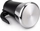 Kamille Stovetop Espresso Pot Stainless Steel Black