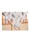Liolios Home Nursery Swaddling Blanket Multi Cotton Multicolour 80x100cm