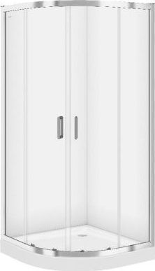 Cersanit Semicircular Shower Cabin with Sliding Door 80x80x80cm 5902115768910