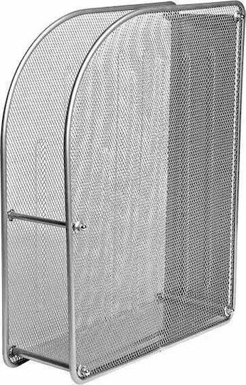 Forofis Magazinständer Metallisch Silber 26x30cm