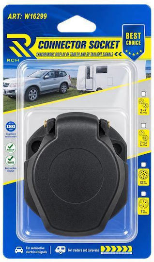 Rchang Гнездо За Теглич 7 Полюса 12v/24v Ремаркета И Каравани 7 Pin Trailer & Caravan Connector Socket Tf247187