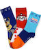 Childrenland Kindersocken Blau Rot Orange 3er-Pack